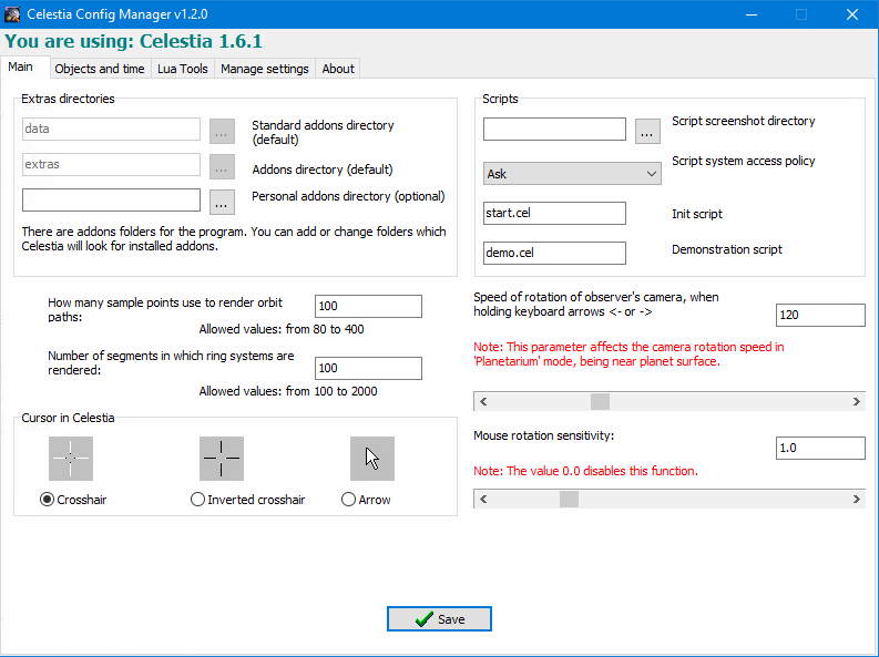 Celestia Config Manager